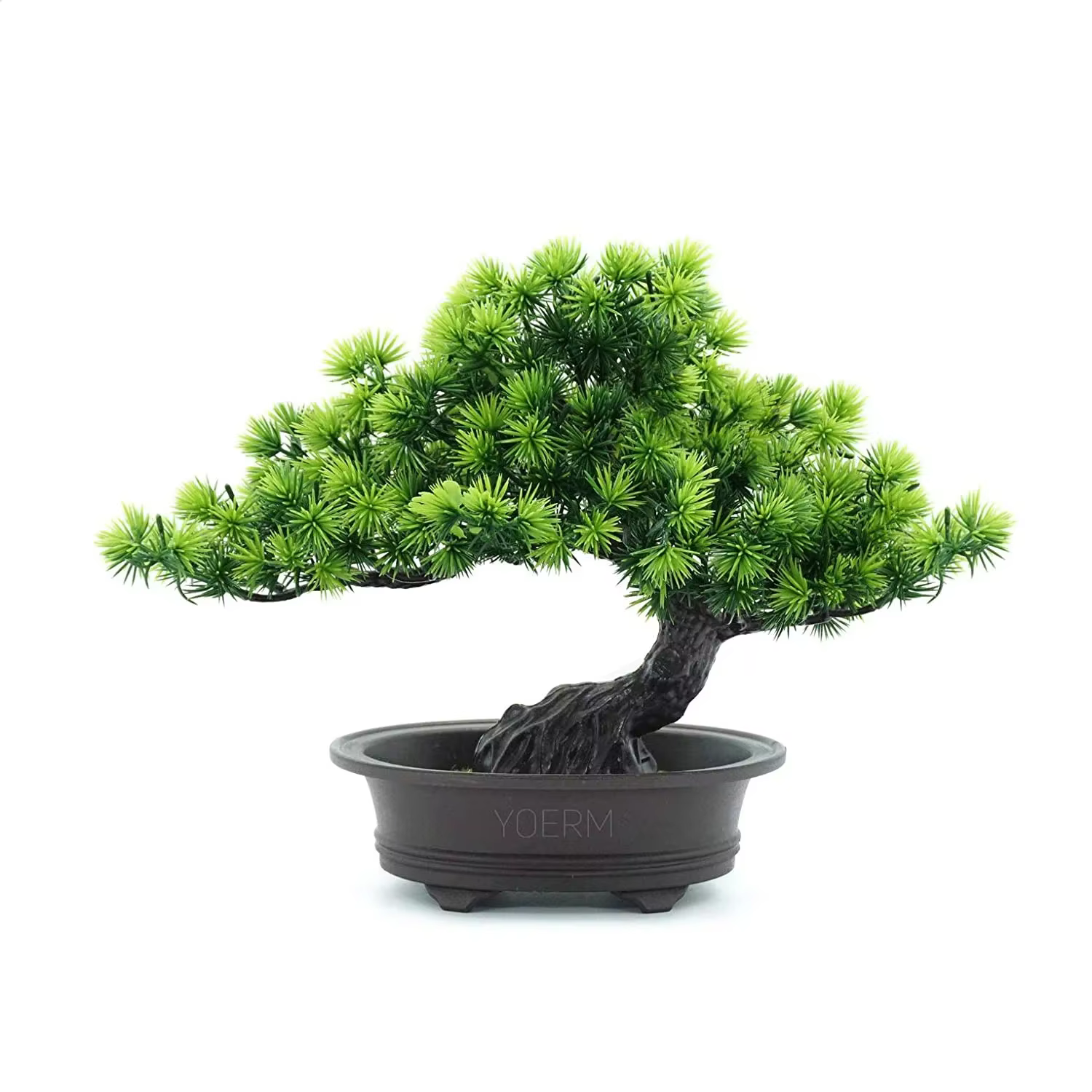Arbre de jiépro bonsaï artificiel, pour décoration de vitrine intérieure de bureau et de maison