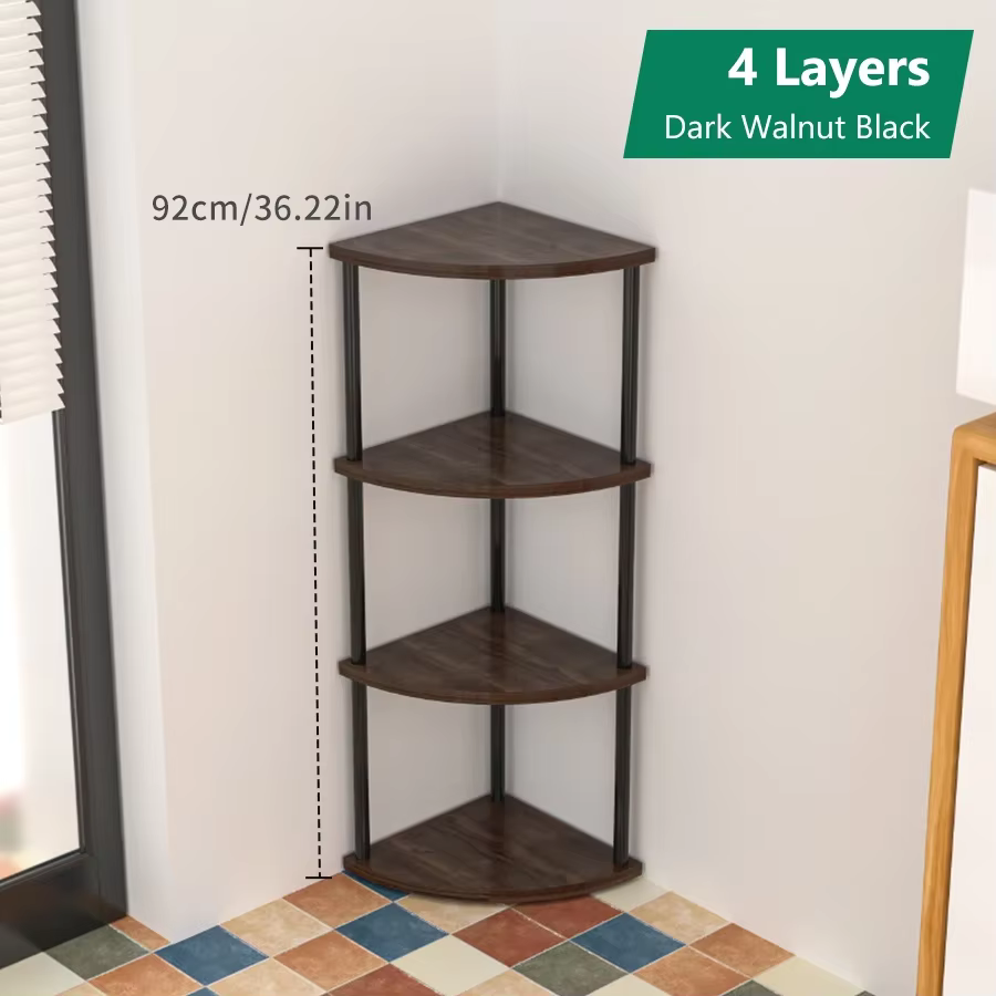 Nouvelle étagère de rangement organiser support d'angle mural support de rangement pratique salon/cu