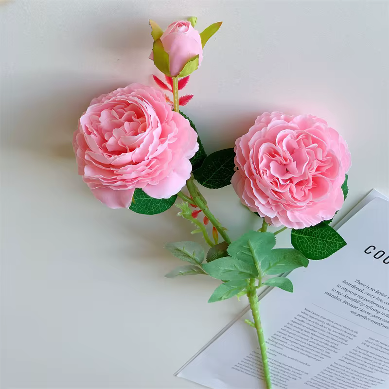 Fleurs de mariage artificielles, bouquet de fleurs en soie d'apparence naturelle, fausses fleurs de 