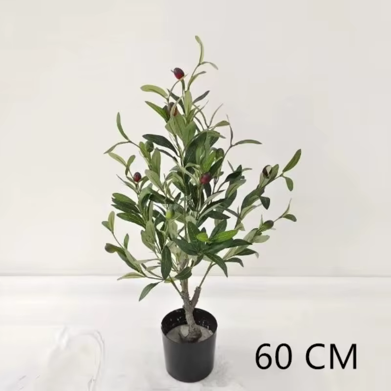 Olive artificielle de haute qualité de style nordique en pot – Faux feuillage pour la décoration de 