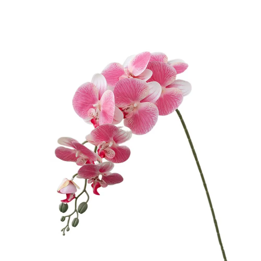Branches de Phalaenopsis artificielles à 9 têtes, fausses fleurs réalistes au toucher réel, plante d