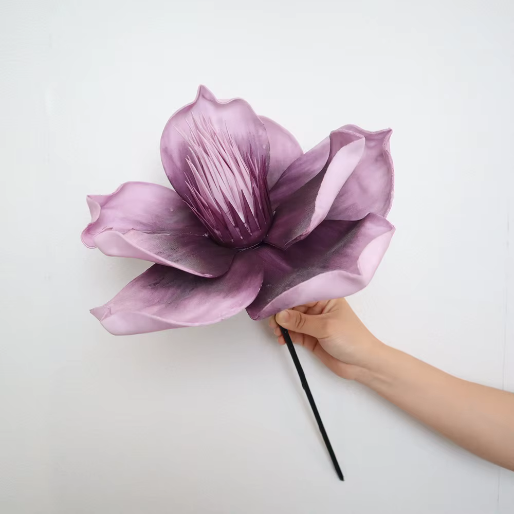 Fleur de Magnolia simulée 3D à grande échelle 30/50CM, accessoires de photographie de fleurs simulée