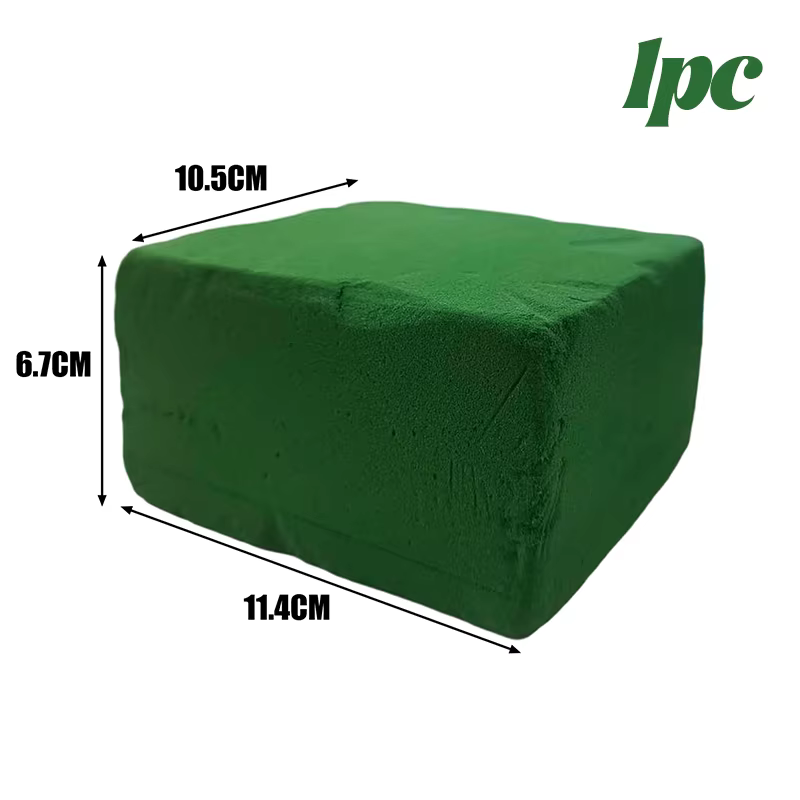 Blocs de mousse florale carrés, Super absorbant l'eau, boue en mousse florale pour fleurs artificiel