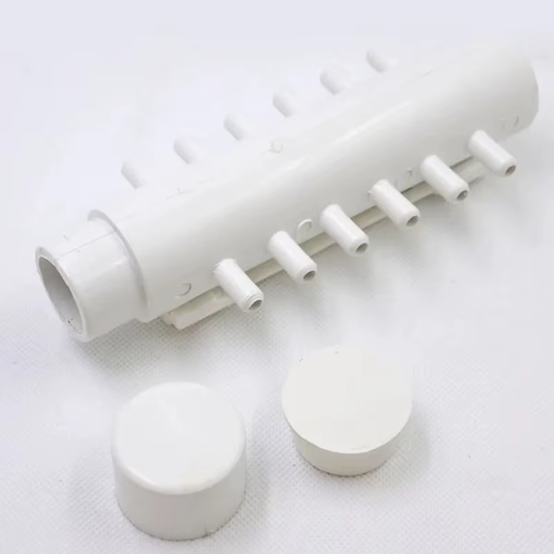 Accessoires de baignoire en plastique, distributeur d'air à 12 trous, raccordement collecteur d'air 