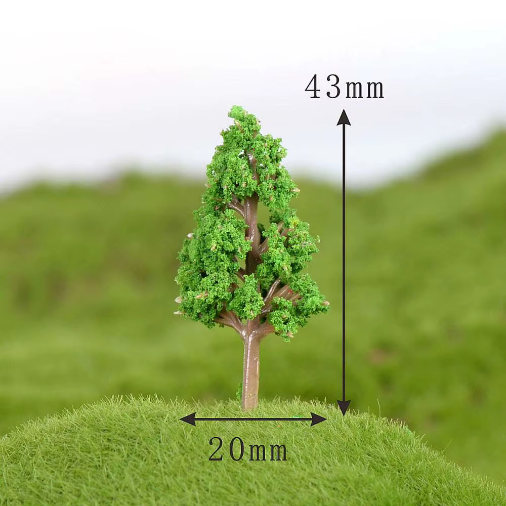 Accessoires de décoration en plastique DIY, plantes artificielles, arbres de simulation, miniatures