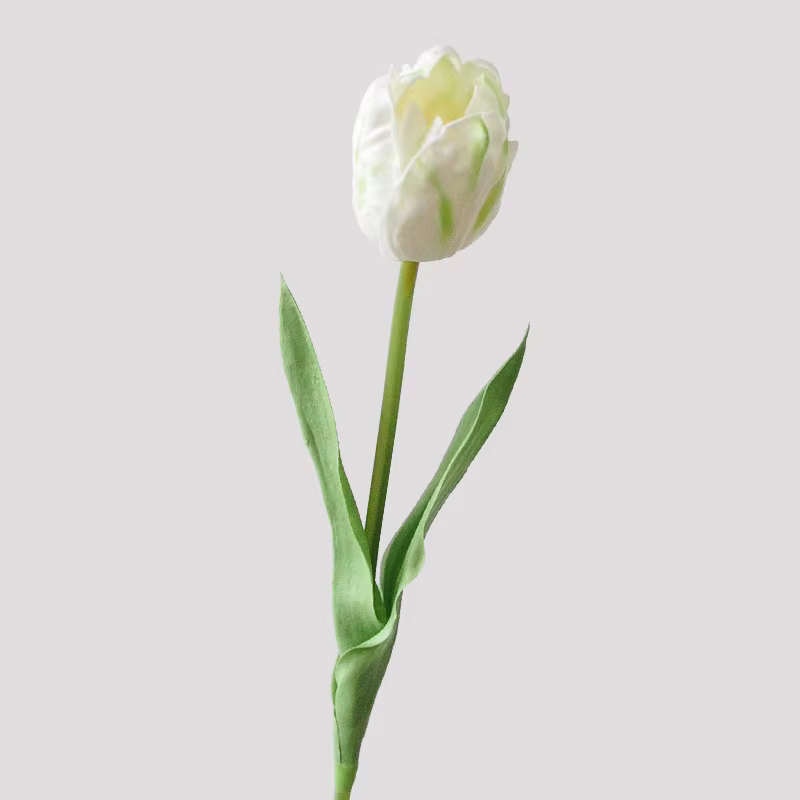 Fleur artificielle en PU, tulipe colorée au toucher réel, décoration en PU, tulipe papagein sans ent