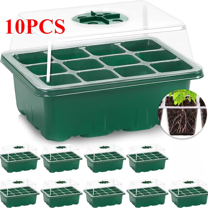 Plateaux de semis, Kit de démarrage de graines, Mini Kit de culture de plantes de propagateur avec d