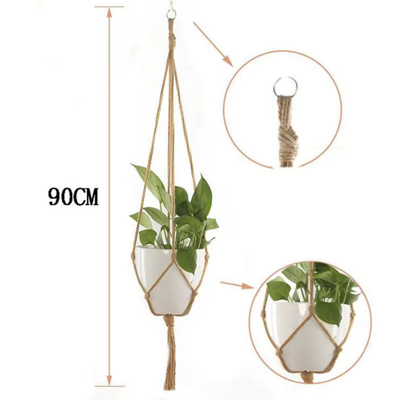 Support mural en bois naturel nordique pour plantes, crochet pour pot de fleurs, support nordique po