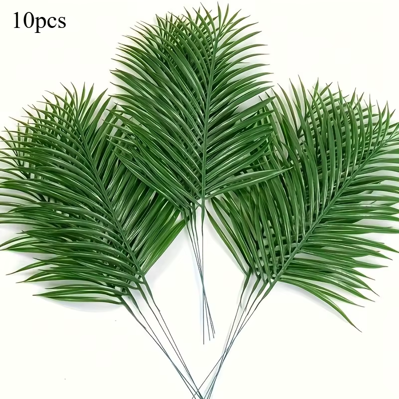10/20 feuilles de palmier artificielles, fausses feuilles tropicales Areca pour la décoration floral
