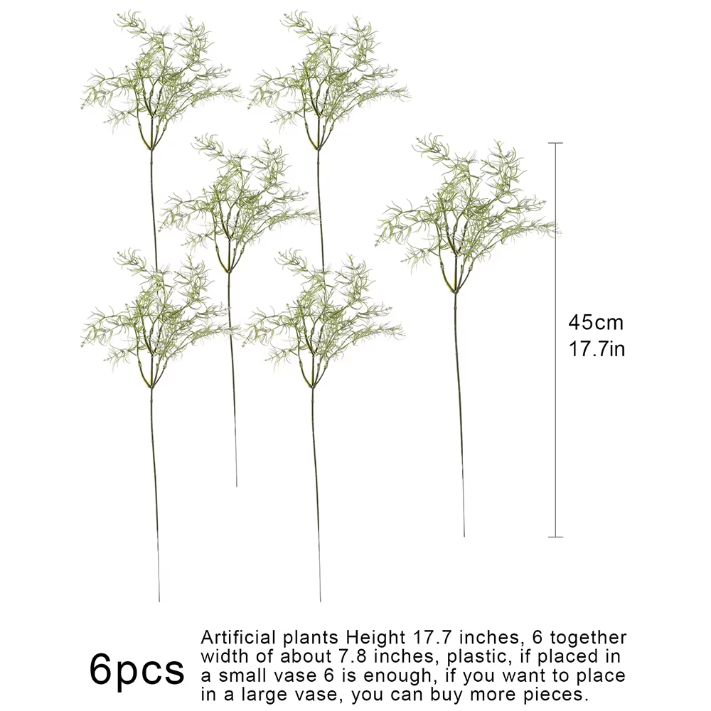 Plantes artificielles au romarin, 6 pièces, fausses plantes vertes, arbustes, Table de maison, burea