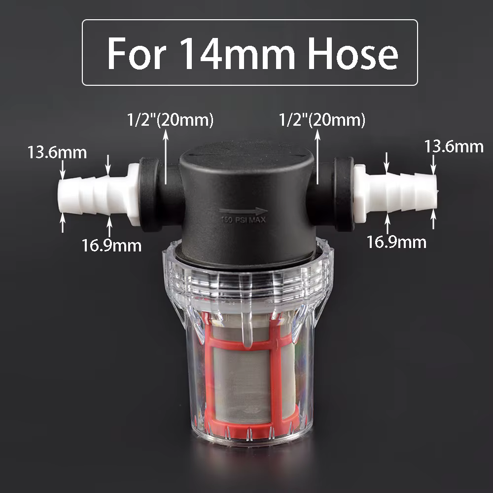 4/6/8/10/12/14/16/18/20mm Barb Queue 40/80/100/200 Maille Agricole D'irrigation Filtre de Réservoir
