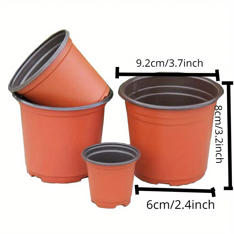 Paquet de 50 Pots de pépinière de style américain – Conteneurs polyvalents pour semis intérieurs/ext