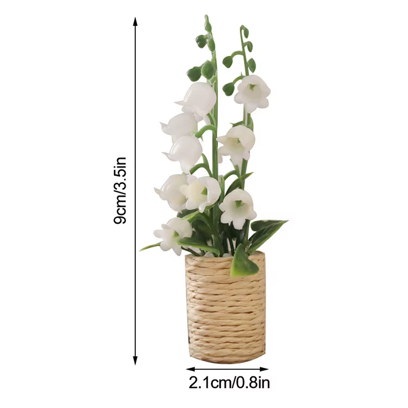 Miniature de plante en pot, jacinthe, modèle de bonsaï, décoration de maison, jardin, scène de vie, 