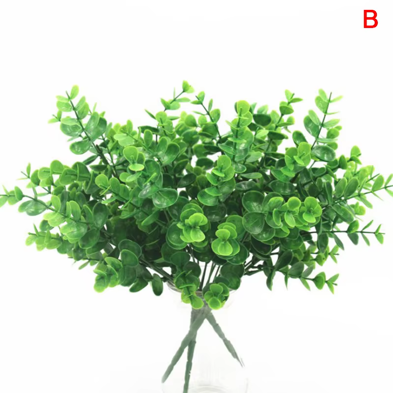 Plantes artificielles, fausses feuilles, buisson, maison, bureau, jardin, décors de mariage