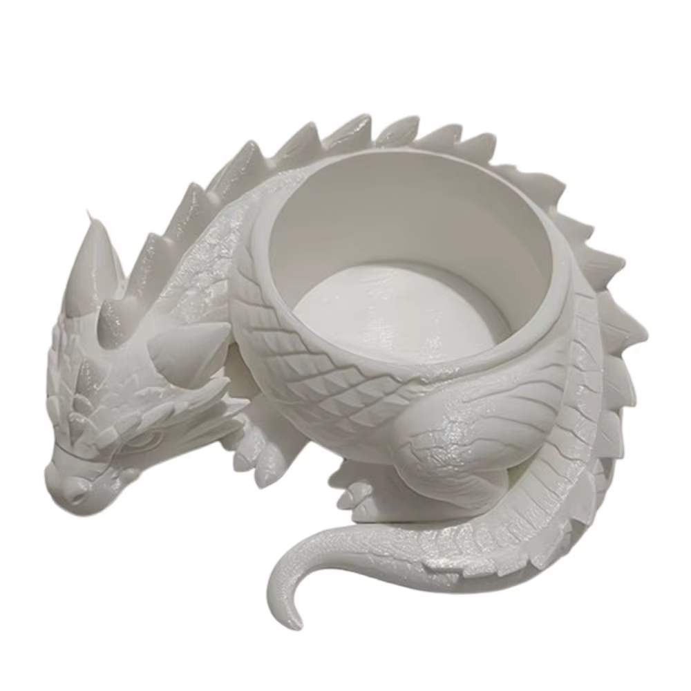 Pot de fleurs en forme de dragon imprimé en 3D, pots de culture en plastique, jardinière pour plante