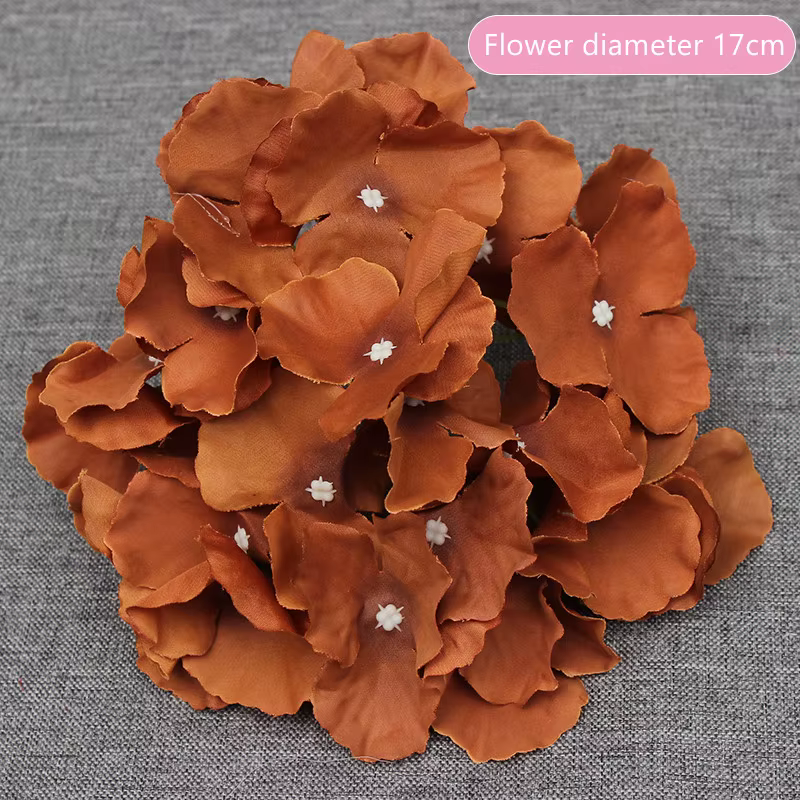 Série de fleurs artificielles couleur caramel pour mariage, décoration florale de chemin d'accès, am
