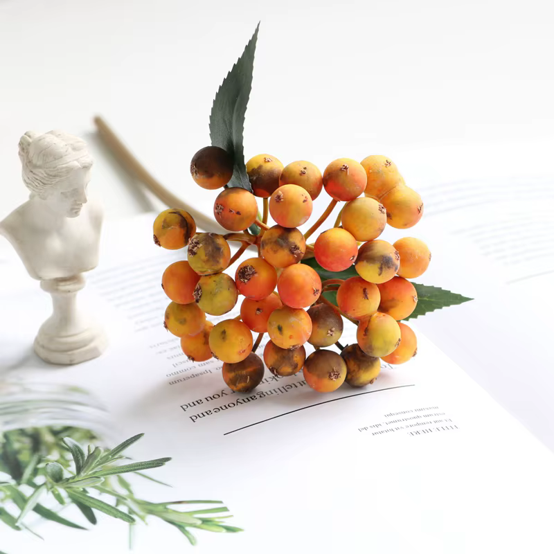 Berry Fleurs Artificielles Bouquet En Plastique Faux Fleurs Pour La Décoration Intérieure Automne Ch
