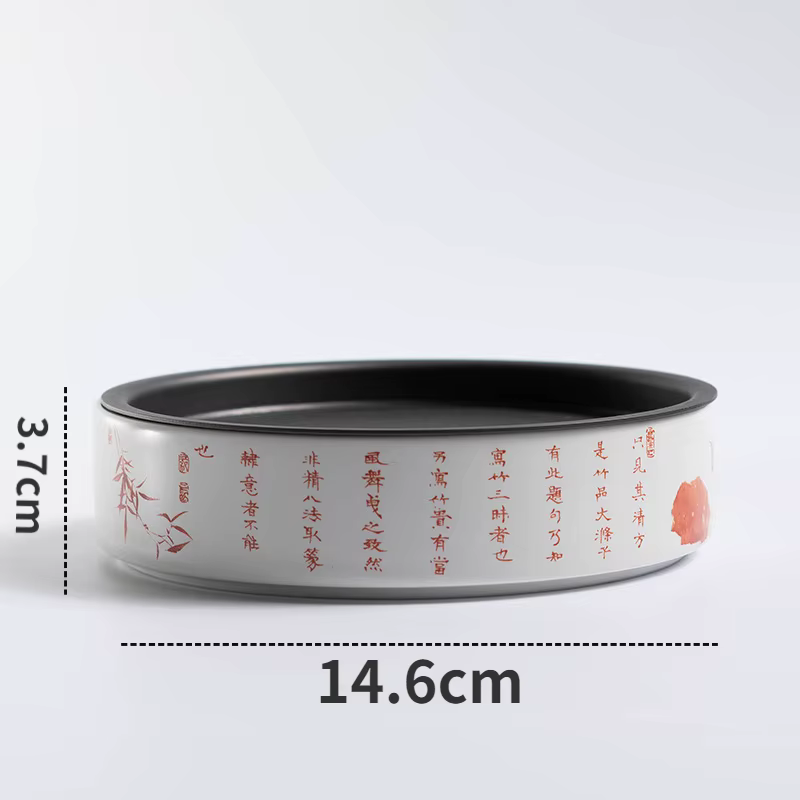 Porte-Pot avec couvercle en étain, rangement de l'eau en céramique, brassage à sec, petit plateau à 