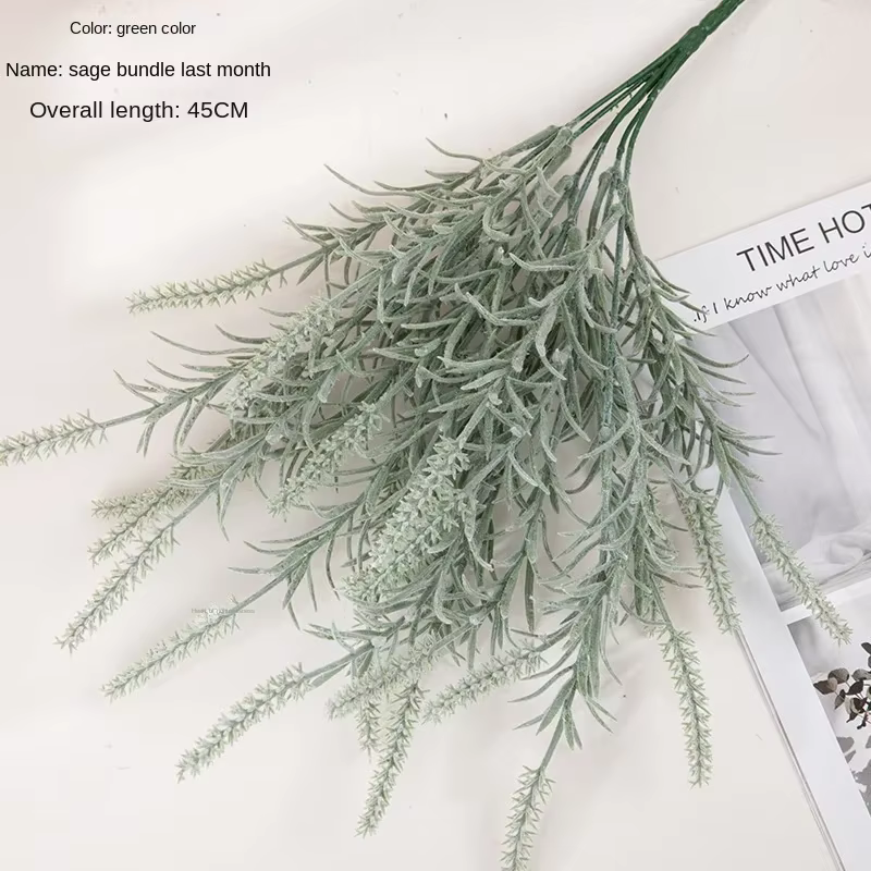 INS Sage Age-Fleur Artificielle pour Décoration de Maison, Fausse Fleur, Plante Verte, Décoration de