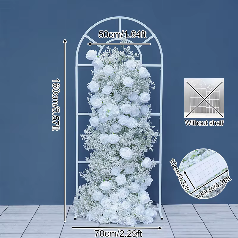 Souffle de bébé Rose fleur rangée décor mariage toile de fond KT conseil cadre Banquet événement scè