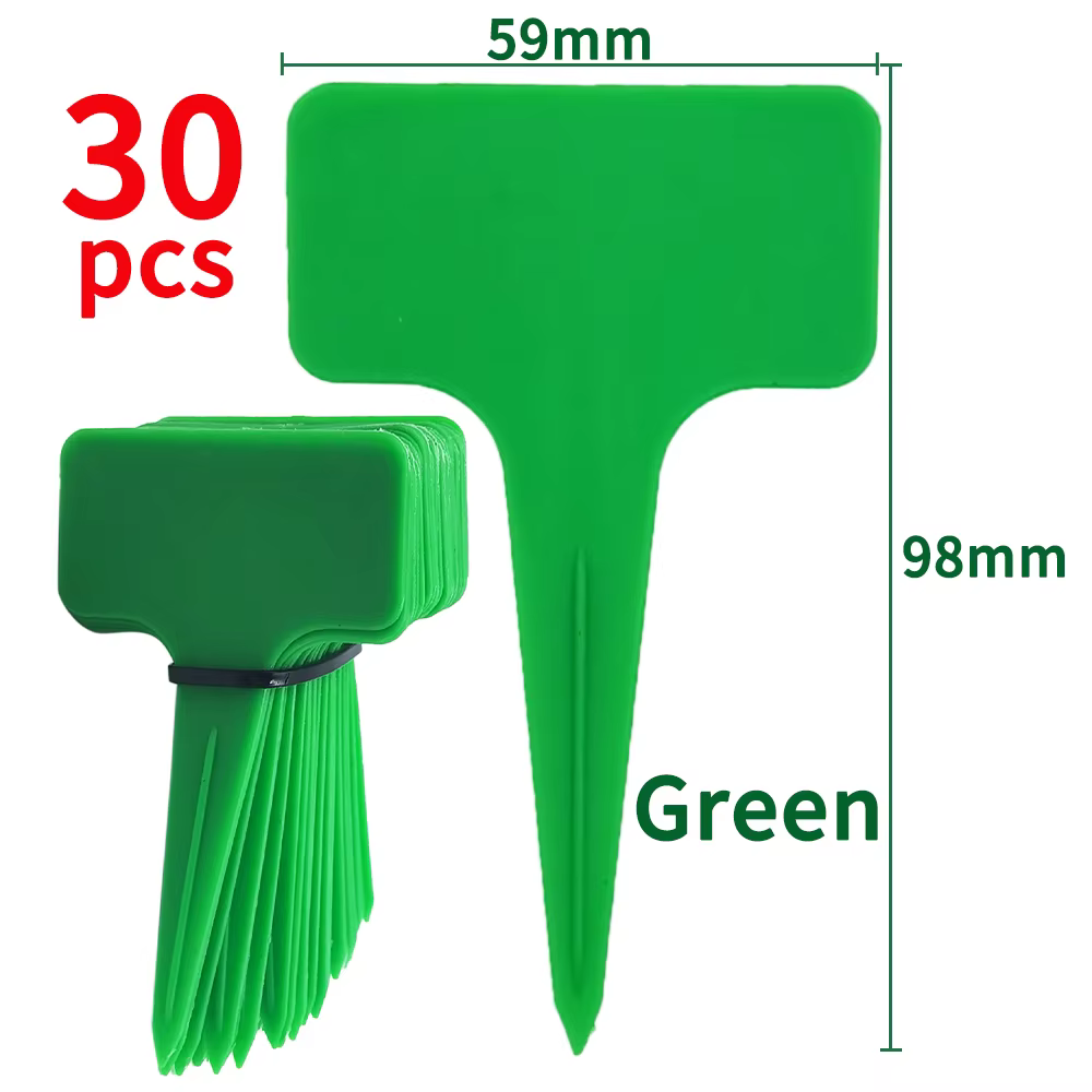 Étiquettes de plantes imperméables en plastique en forme de T, marqueur 59x98mm, pour semis de fleur