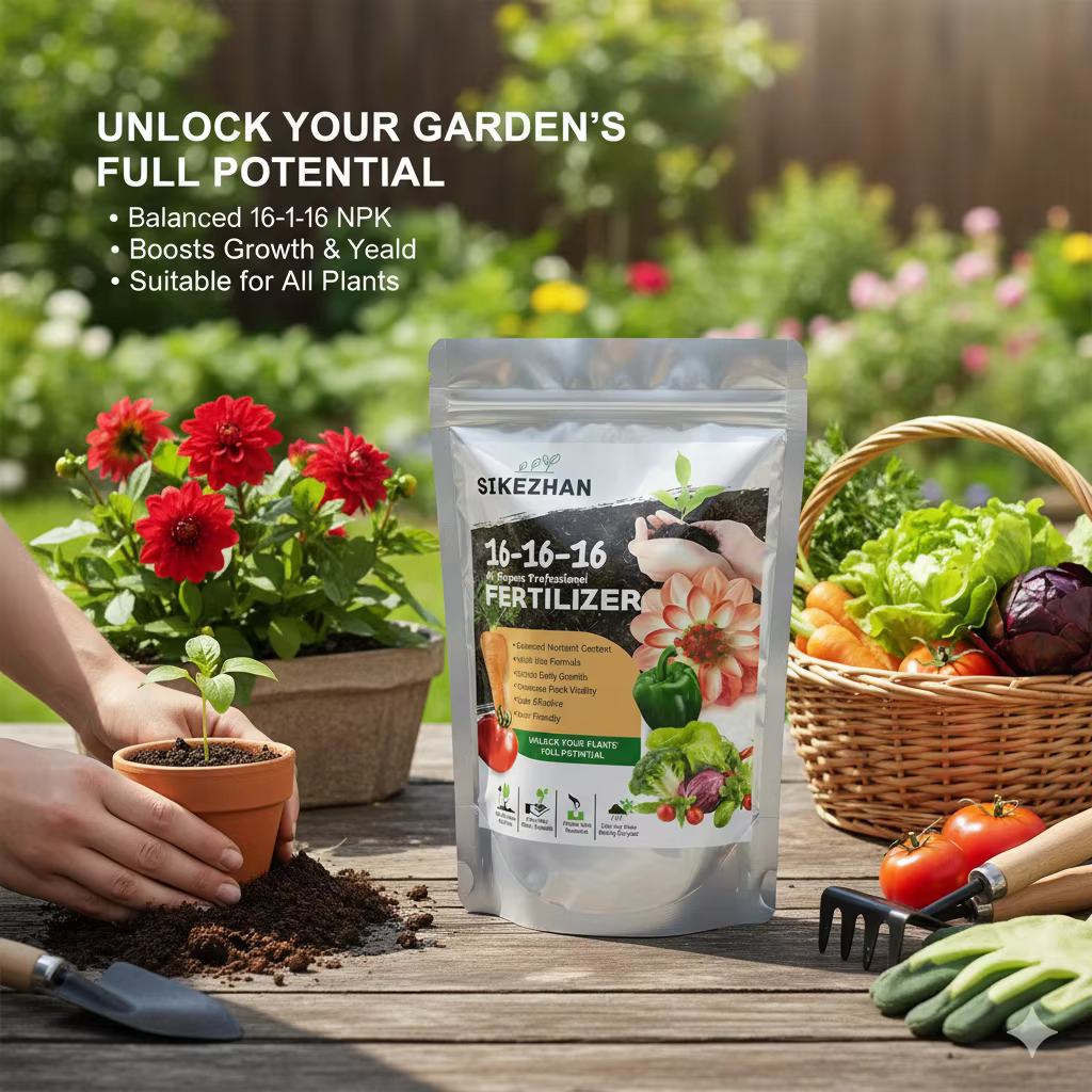 Engrais polyvalent NPK 16-16-16, alimentation végétale équilibrée pour légumes, fleurs, pelouses et 