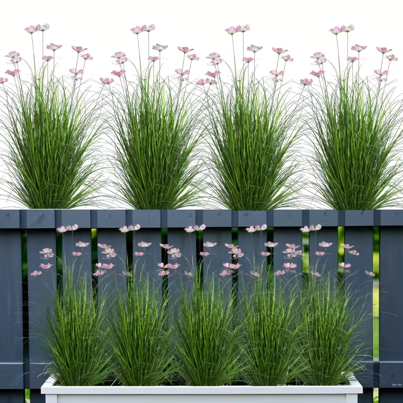 Plantes vertes artificielles 4 pièces, adaptées à la décoration extérieure de jardin, décoration de 