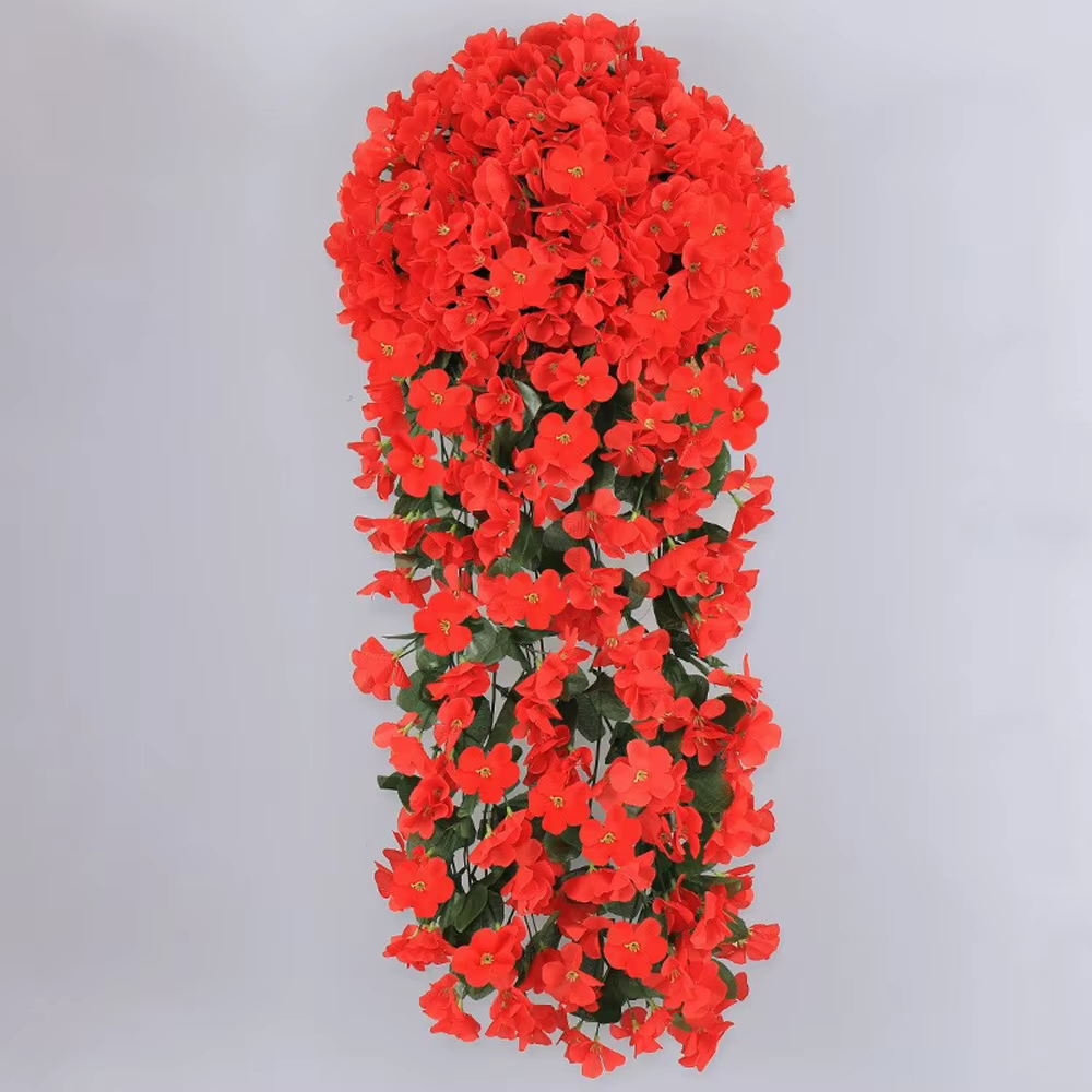 Fleurs suspendues de lierre Violet artificiel, arc de mariage, décoration de fête, maison, jardin, P