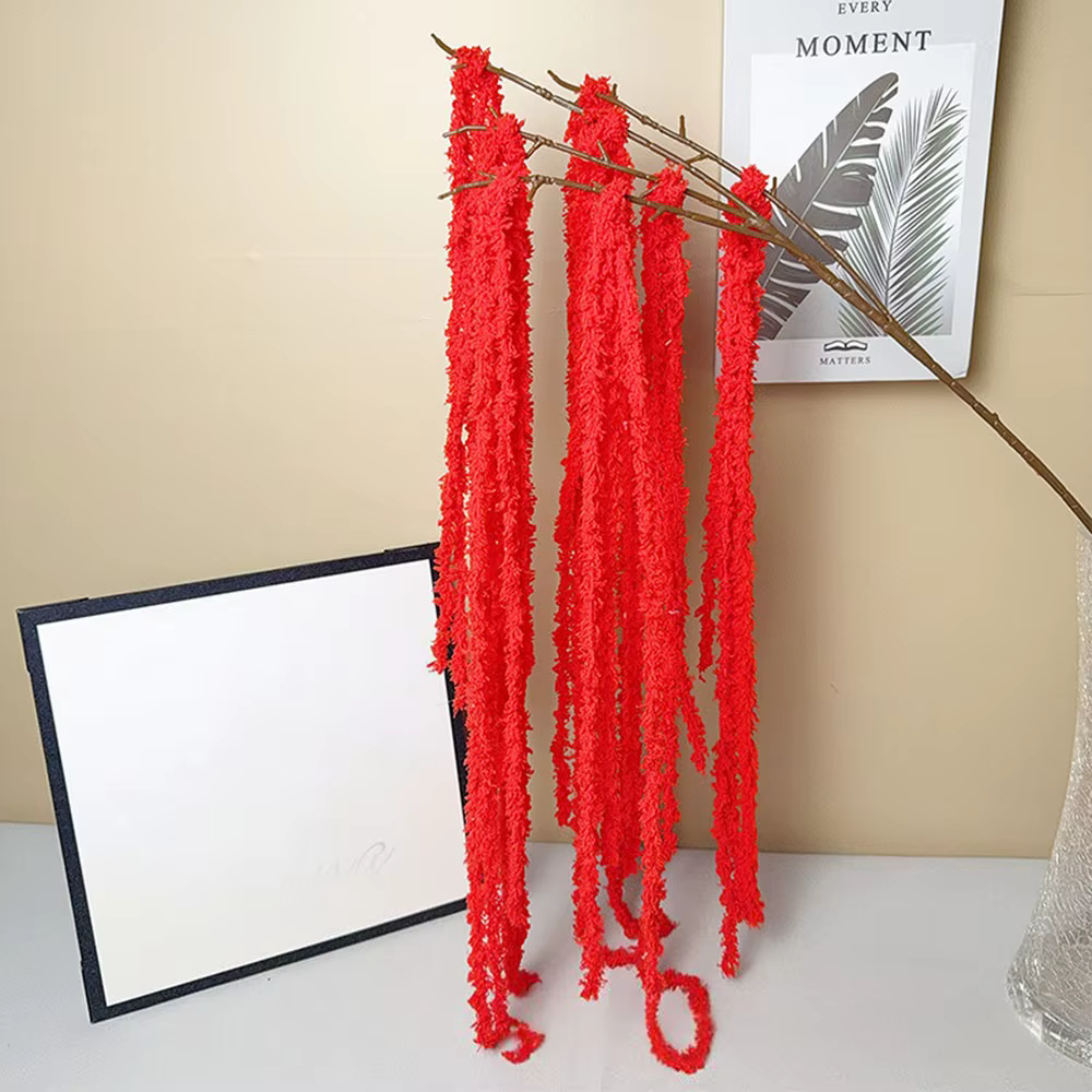 Beau cadeau multicolore Amaranthus artificiel suspendu plante fil ornement suspendu Long gland fleur