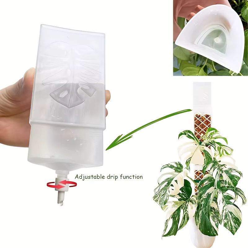 1 pièce Goutteur auto-arrosant réglable en forme de D pour plantes, en plastique durable, compatible