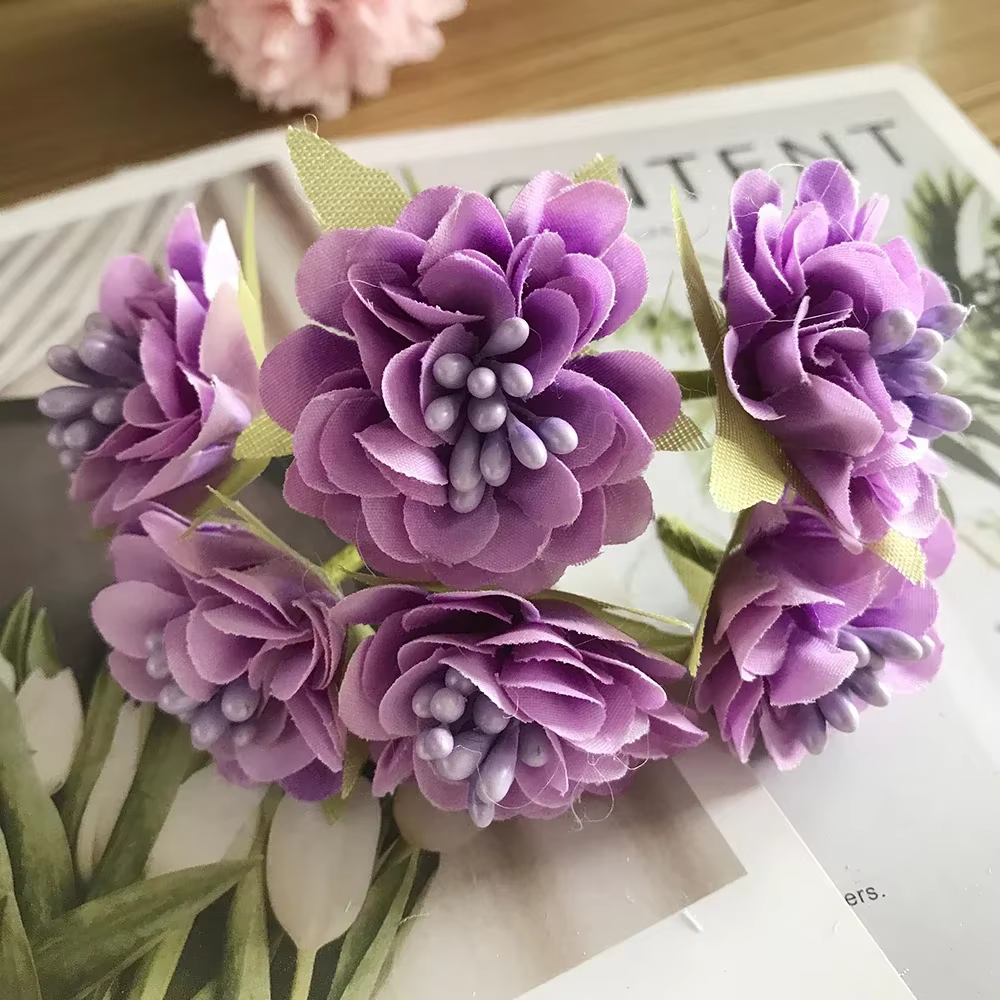 Petit bouquet de fleurs de pavot artistique injSakura, décoration de mariage, bricolage couronne, ca