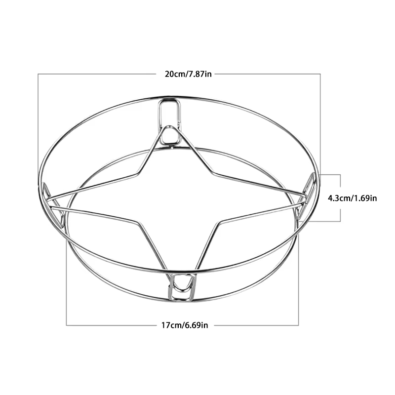 Support de pot rond multifonctionnel, accessoires de cuisine durables et robustes, support pour cass