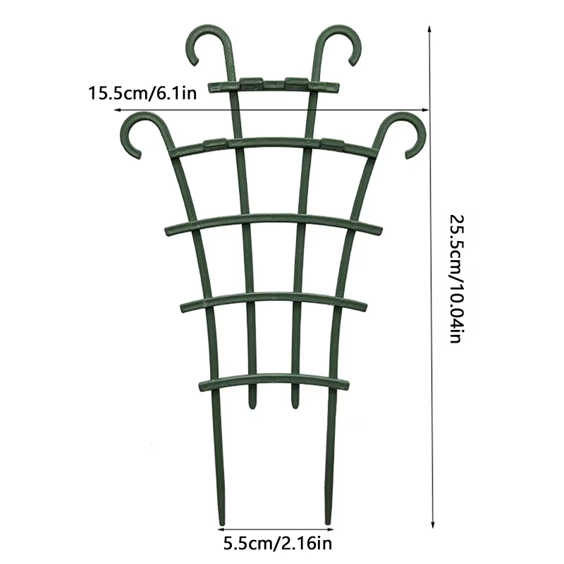 Mini support de fleurs d'escalade, 2 pièces, support de balcon, radis vert, rose, vigne, tige de sup