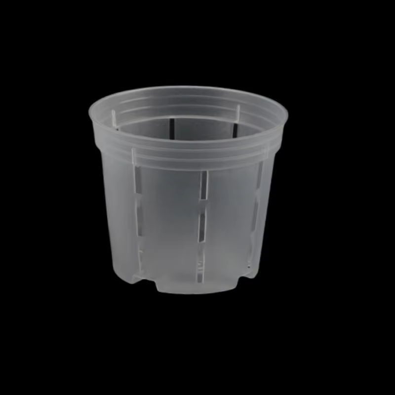 Pots d'orchidées en plastique, 5 pièces, contrôle des racines, pot de fleurs Transparent avec trous,