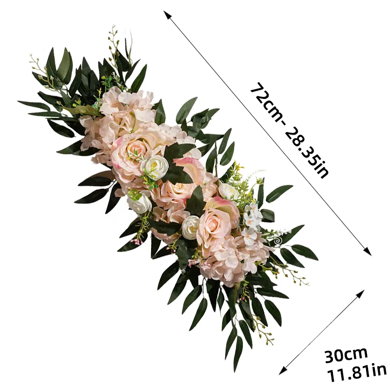 Fleurs artificielles en soie pour décorations d'arche de mariage, célébrations, décoration de scène 