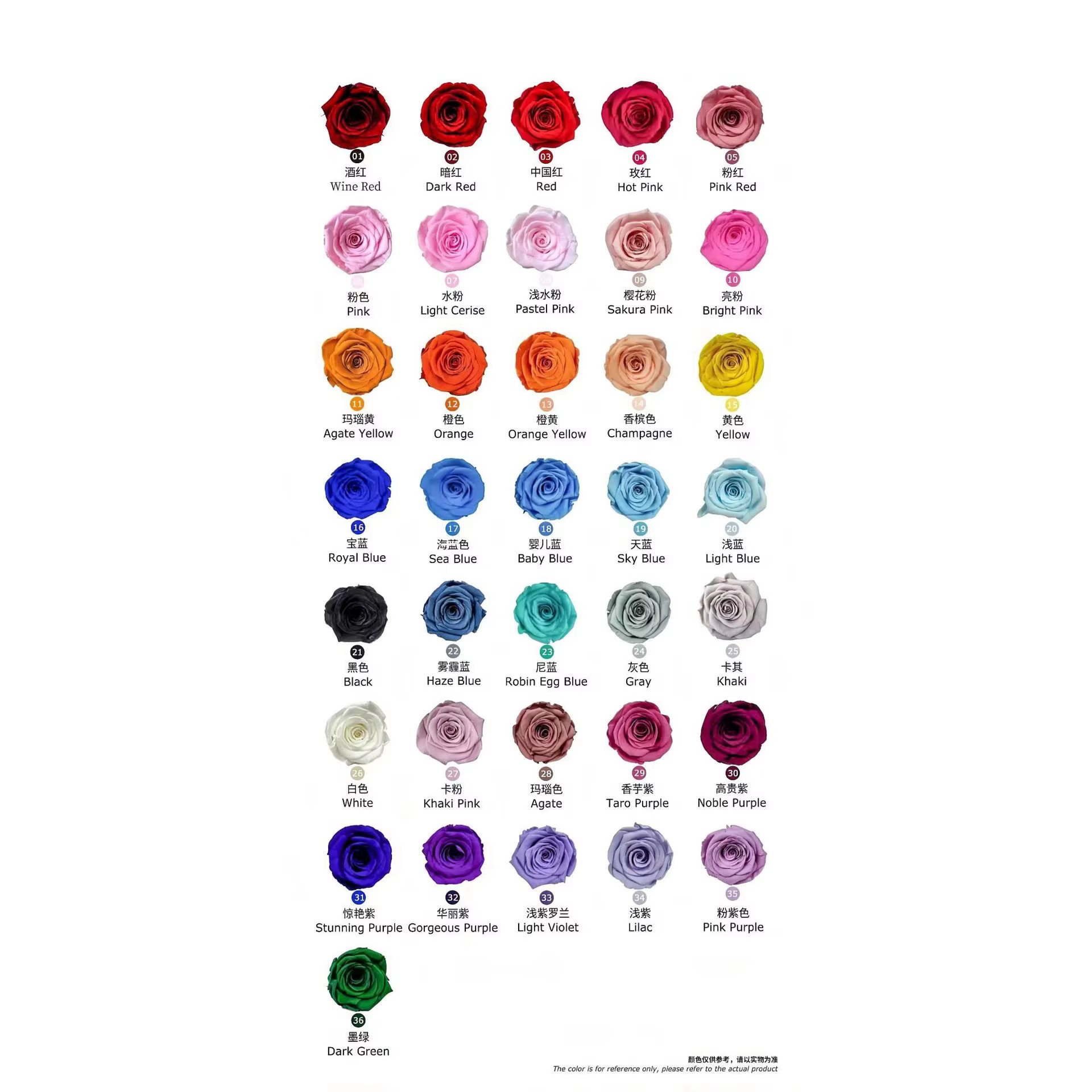 8 pièces de roses éternelles naturelles, 4-5 cm, parfum naturel, longue durée, cadeau de la Saint-Va