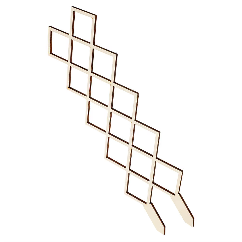 Treillis en bois robuste pour plantes grimpantes, support de jardinage intérieur DIY, design nid d'a