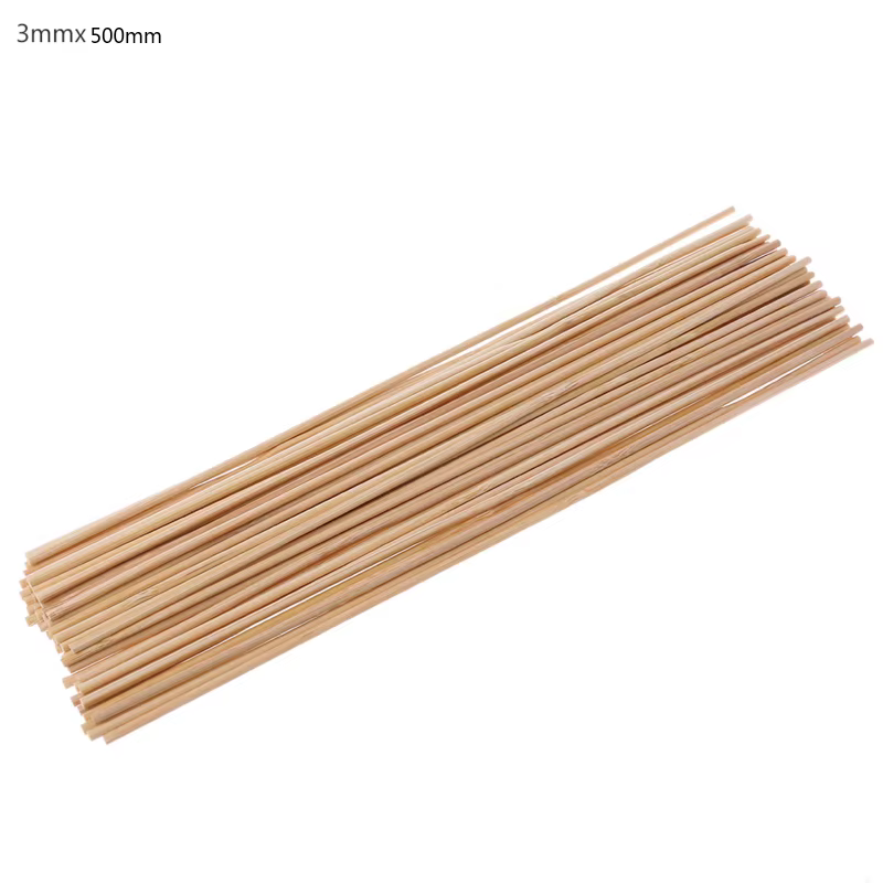 Bâtons bambou pour plantes jardin, 50 pièces, Support pour plantes, piquets en bois, bâtons signe en