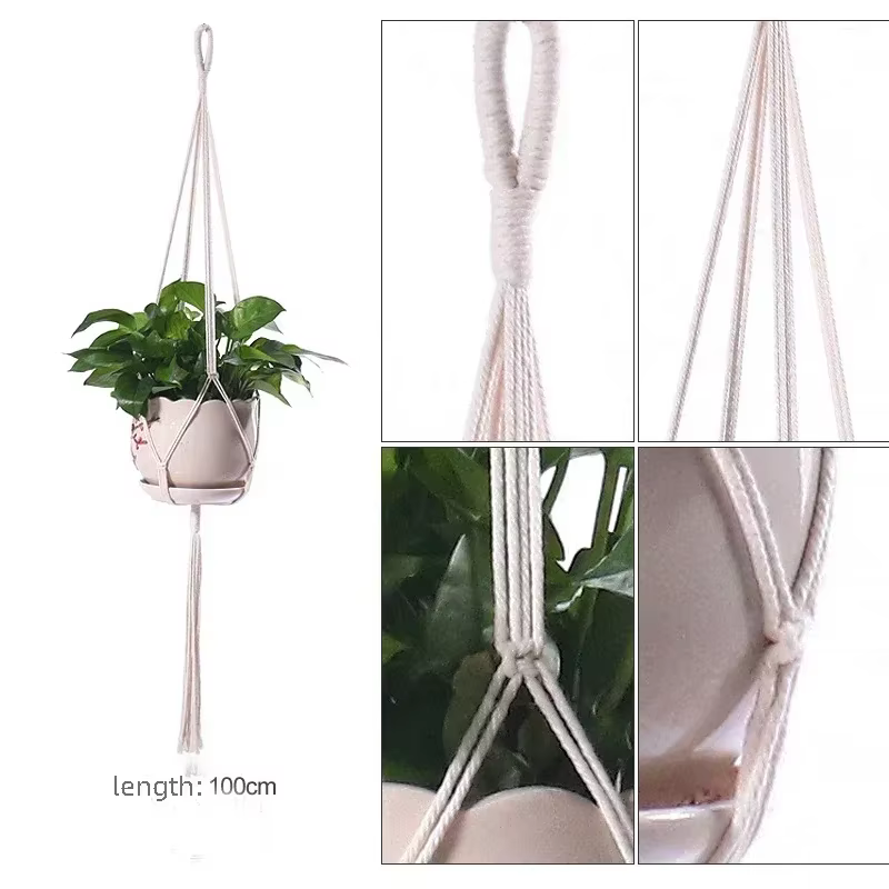 Support fait main pour pots de fleurs, jardinière de jardin de cour, pot de panier, trépied pour vas