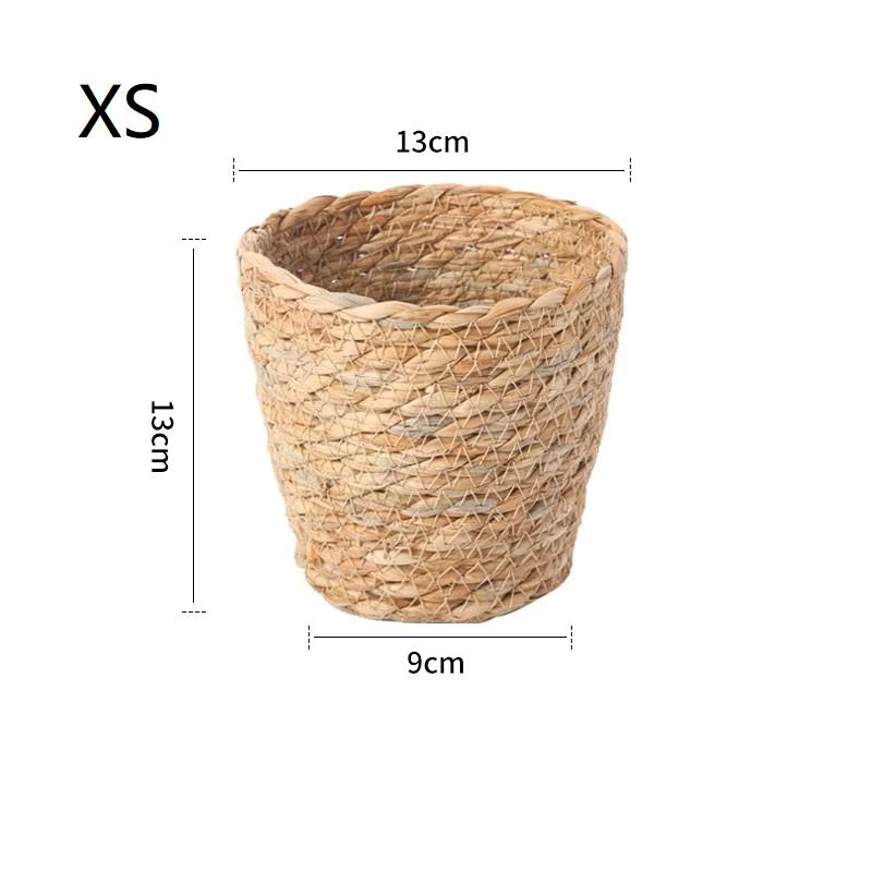 ✔ Panier de fleurs en rotin tressé, mini/petit/grand, décoration de meubles pour jardins et terrasse
