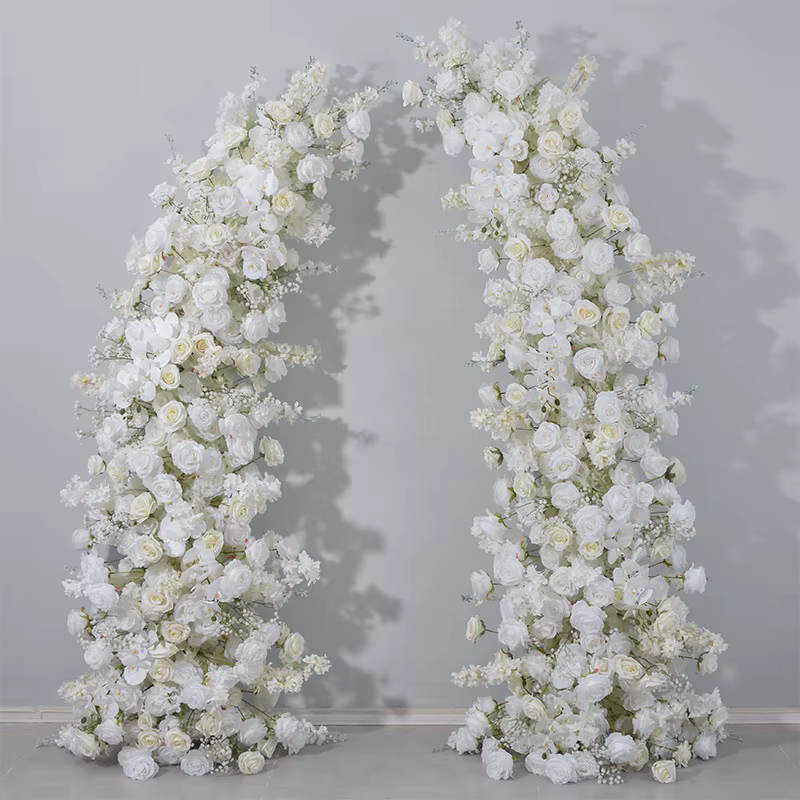 Composition florale artificielle de 2,3 m de fleurs de Phalaenopsis blanches, élégante pour la décor