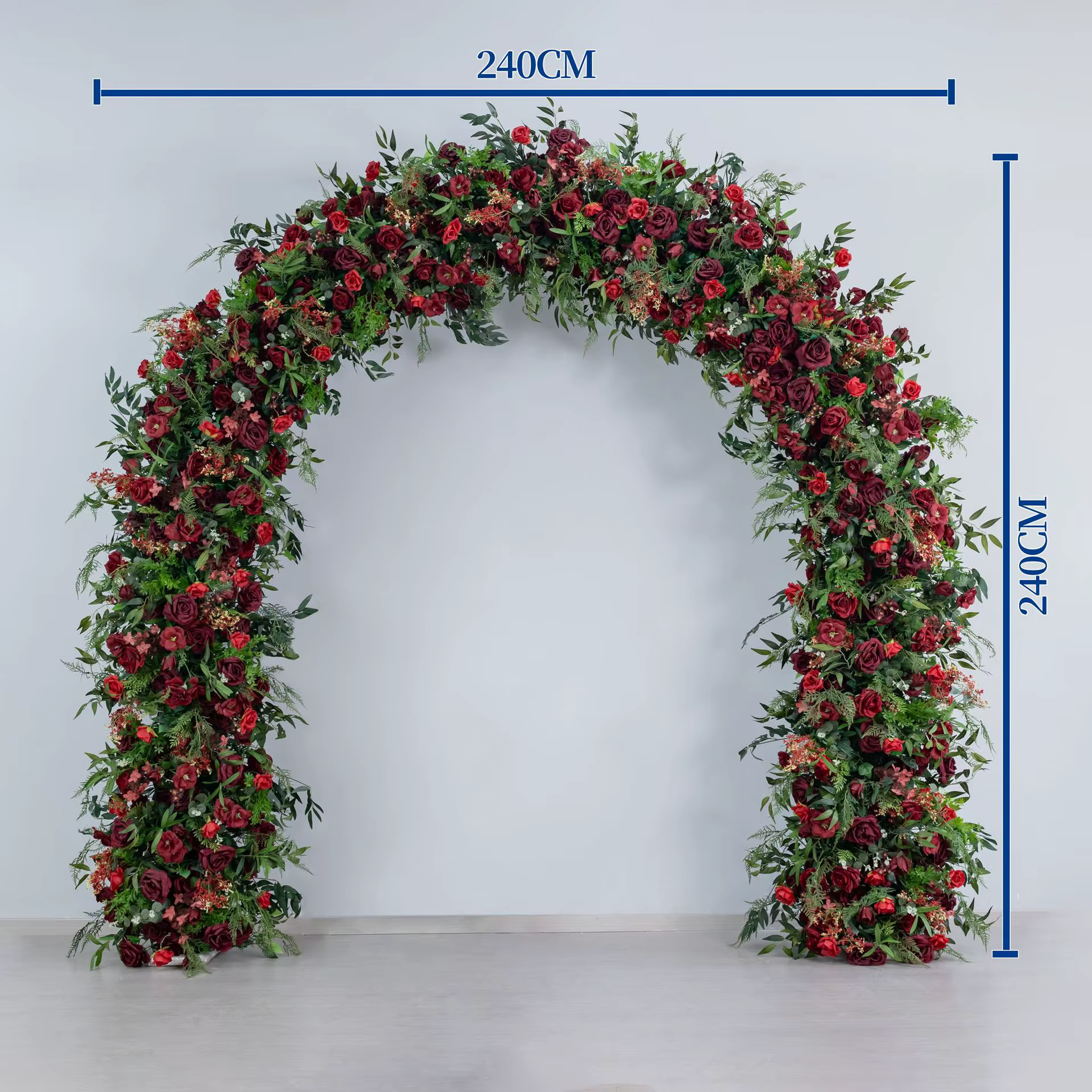 Arche de mariage florale colorée, arche florale artificielle ronde pour la décoration de cérémonie, 