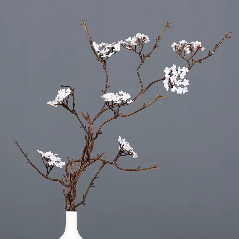 InjFlowers-Fleurs artificielles en rotin, 1 pièce, fausses fleurs, pour la décoration de la maison
