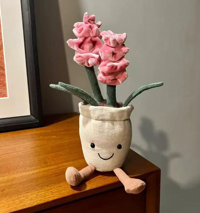 Plante en pot en peluche JC, décoration, jouet, tournesol, marguerite, peluche douce et confortable,