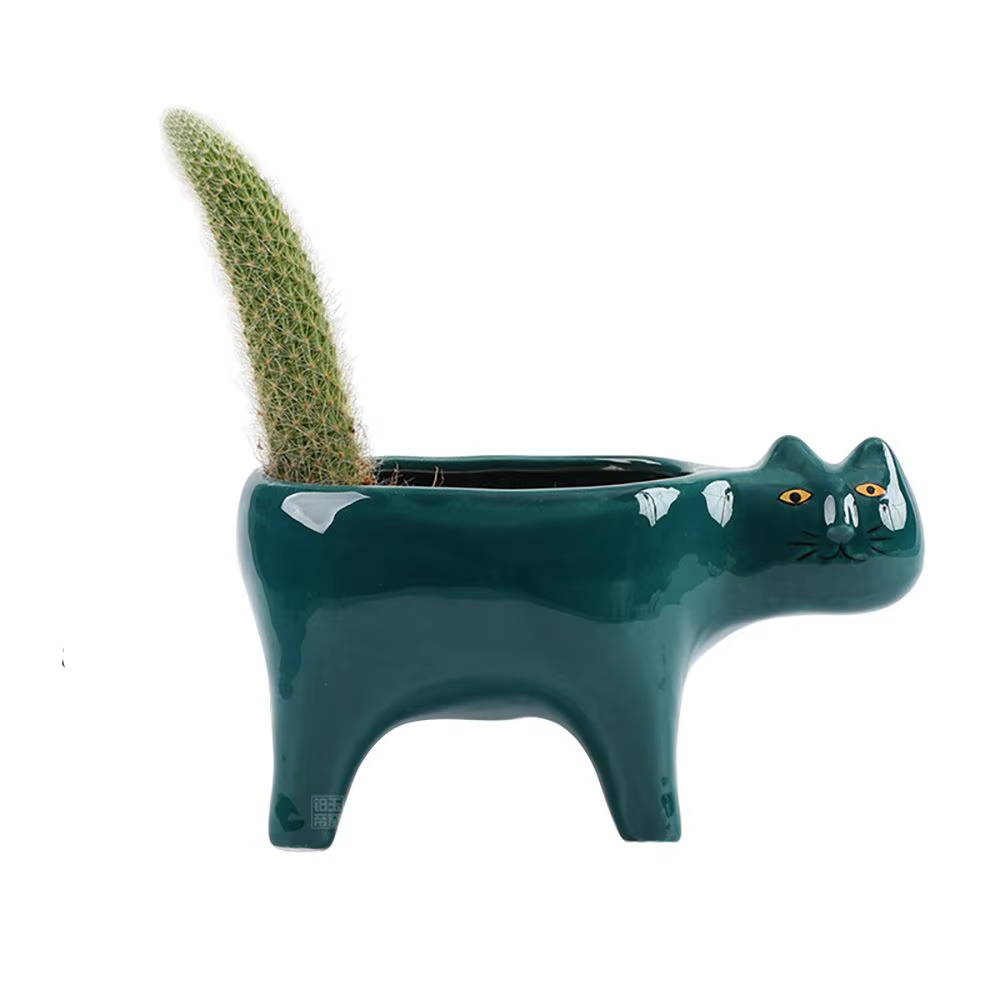 Pot de balcon en Pot pour chat succulent, décoration de jardin pour la maison, Pot de fleur, ornemen