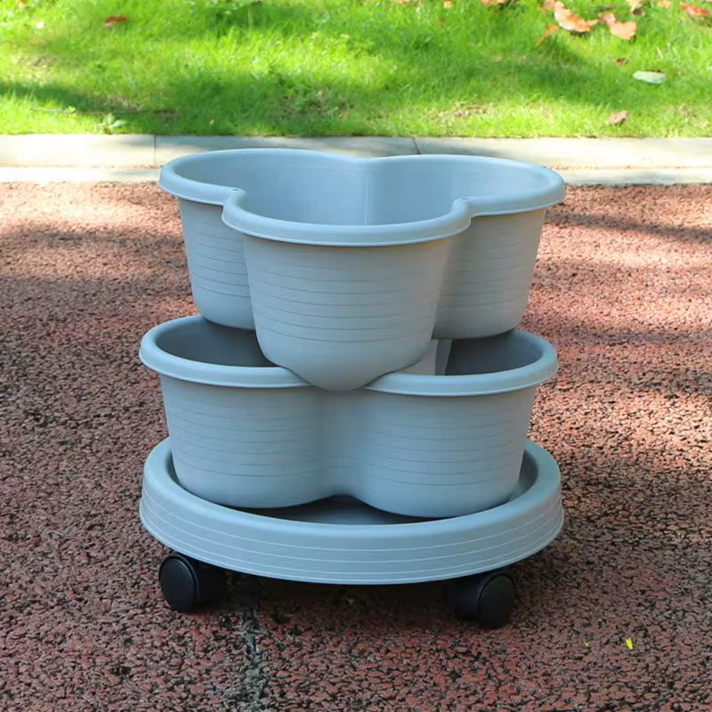 Pot en plastique pour légumes, balcon familial, plante en Pot de fraises, tridimensionnel multicouch