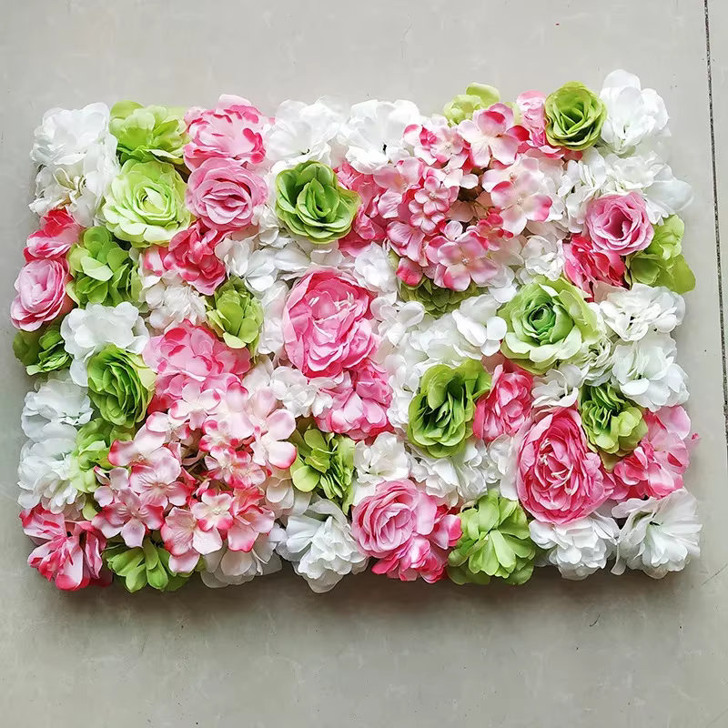 Mur de Fleurs Artificielles pour Décoration de Mariage, Fond de Scène, Plante Verte