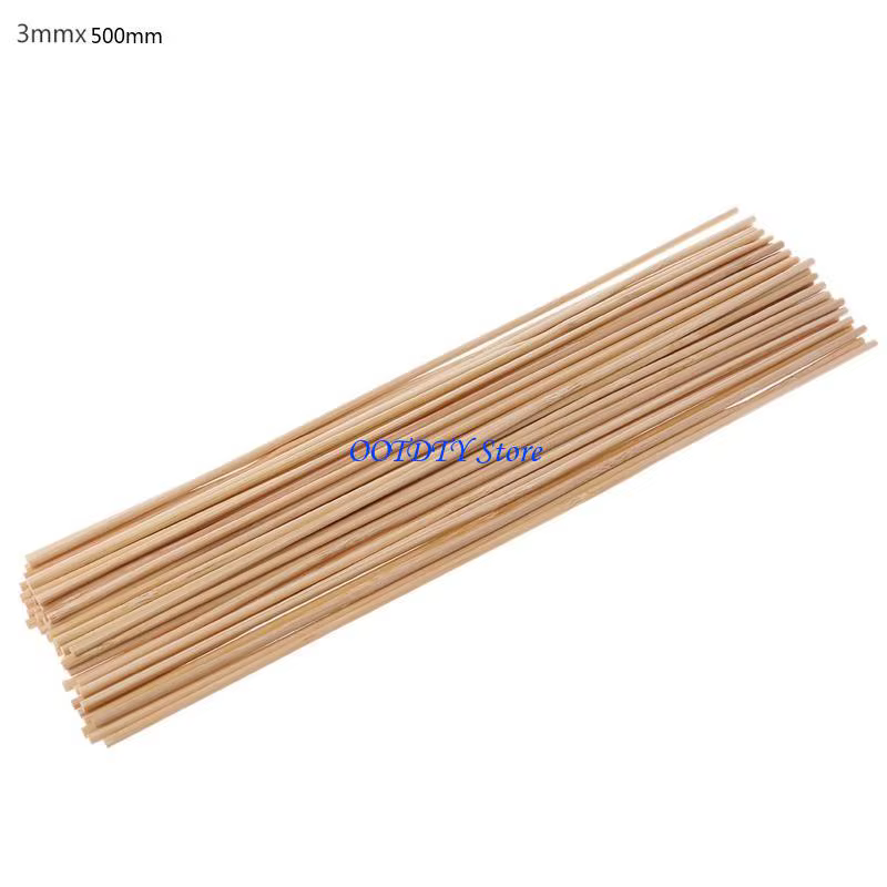 Bâtons bambou 367A, 50 pièces, Support pour plantes jardin, piquet en bois pour plantes