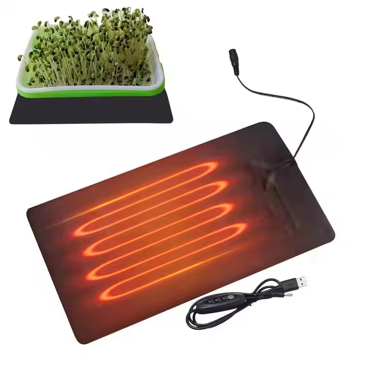 Tapis chauffant pour plantes en cuir PVC, 8.5W, tapis chauffant pour plantes, intérieur 45-50 USB, c