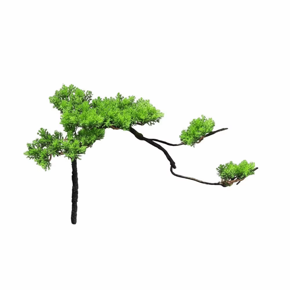Vase décoratif en plastique, plante artificielle réaliste, pin bonsaï flexible, pin d'accueil, décor
